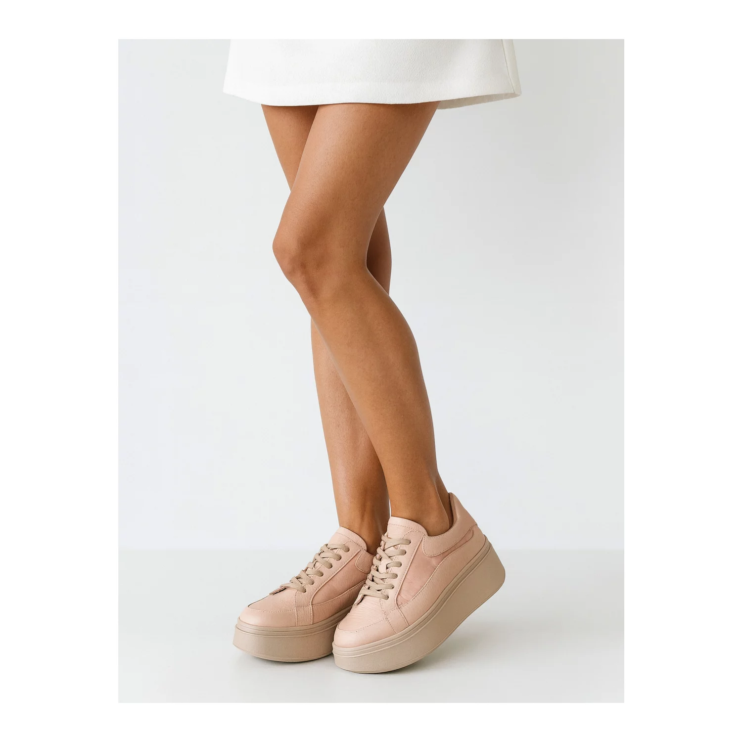 Pantofi casual Piele Naturala Roz Porto