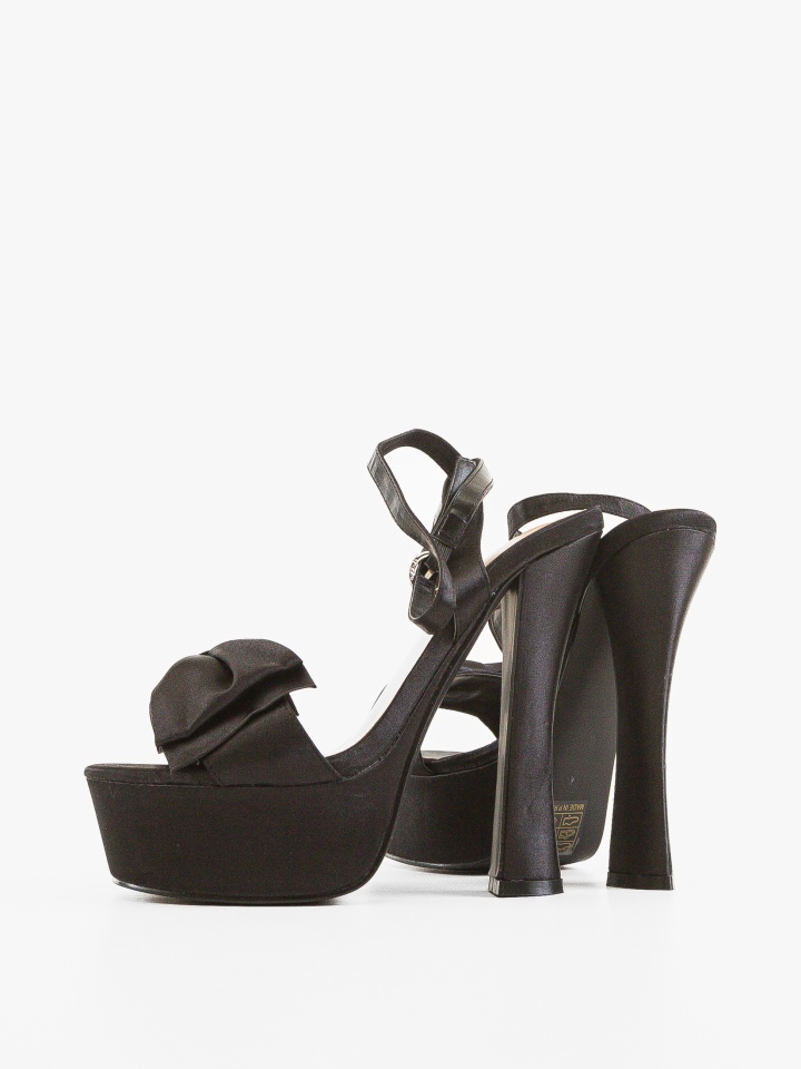 Sandale cu toc Glover Negre