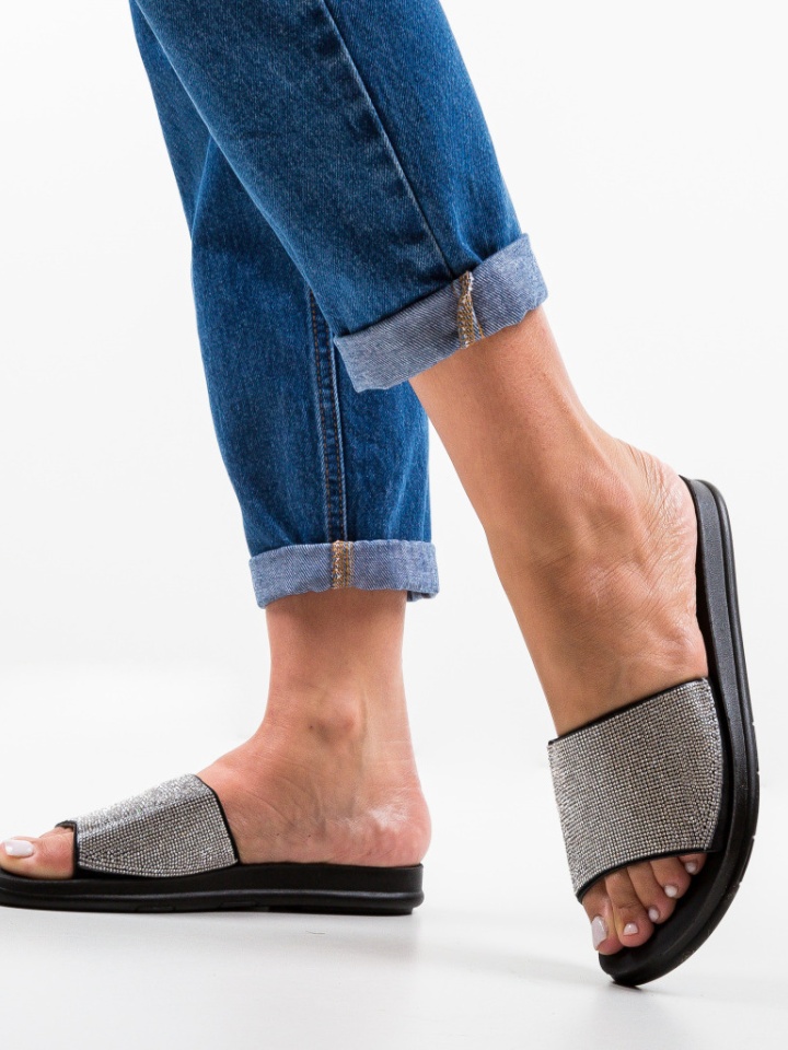 Papuci Alogas Argintii 2