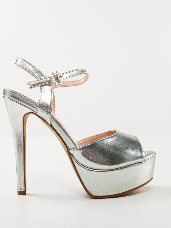 Sandale cu toc Moctez Negre