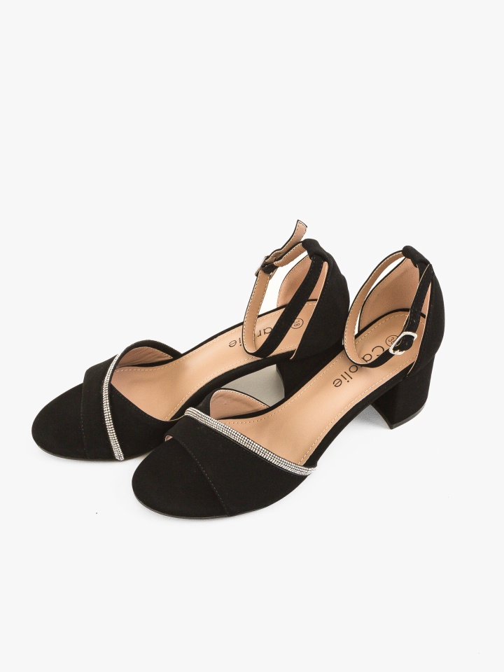 Sandale cu toc Ewan Aurii 2