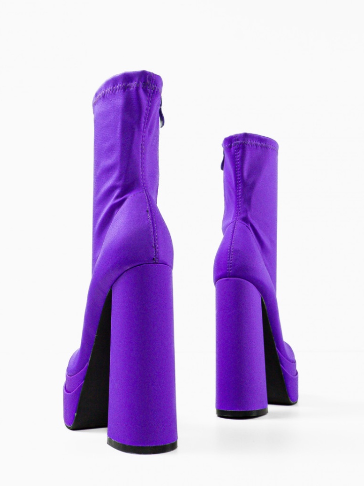 Botine dama Platona Negre