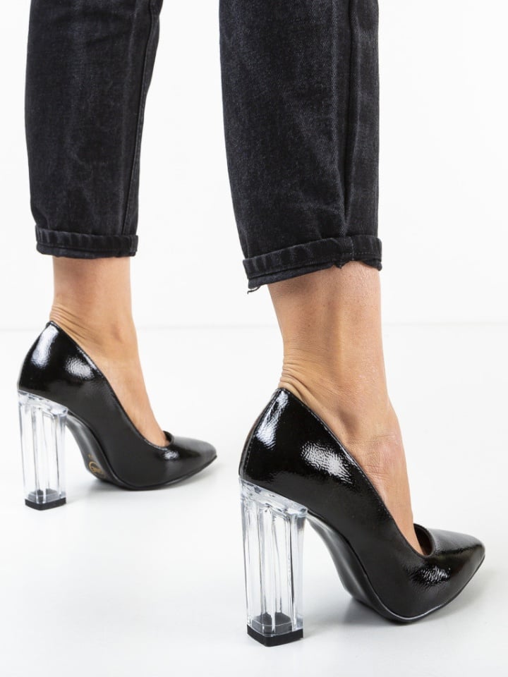 Pantofi Uflet Argintii