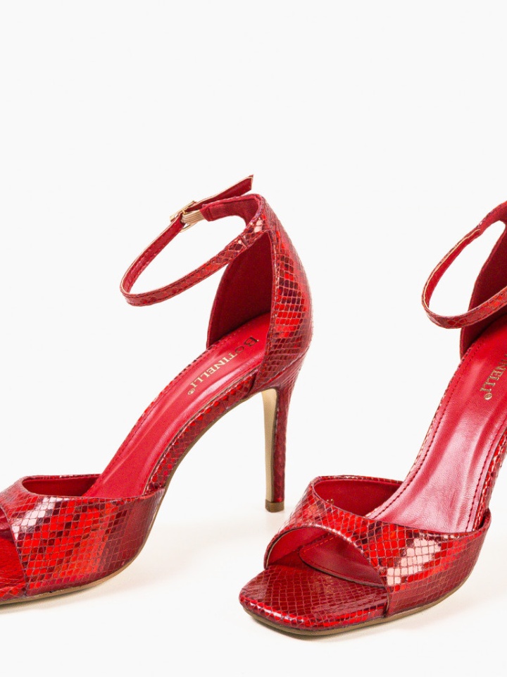 Sandale cu toc Lekaz Negri