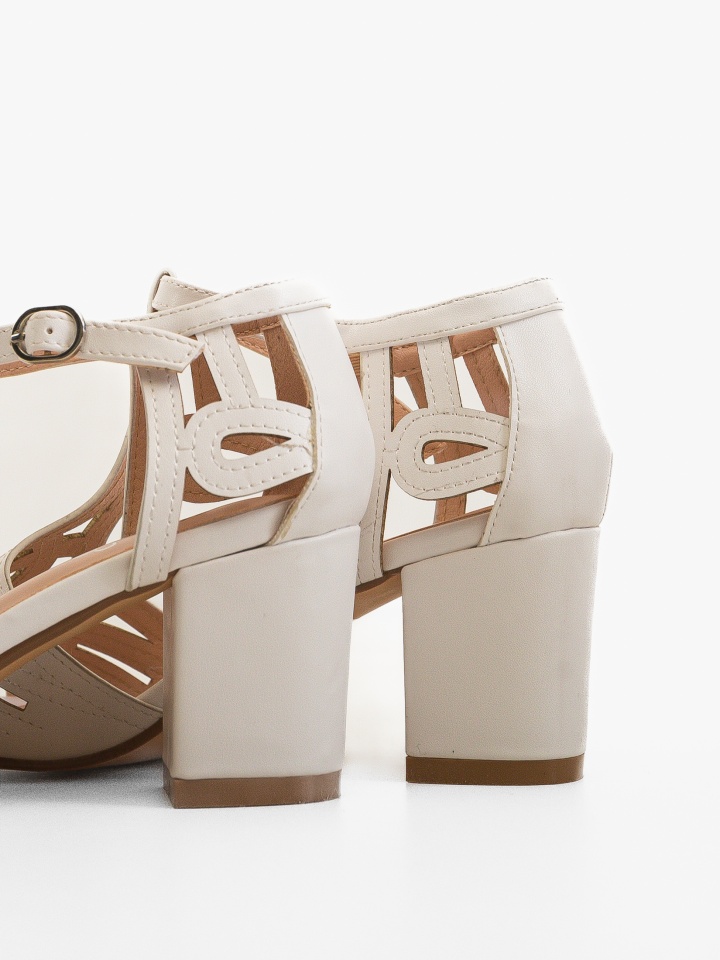 Sandale cu toc Akja Negre