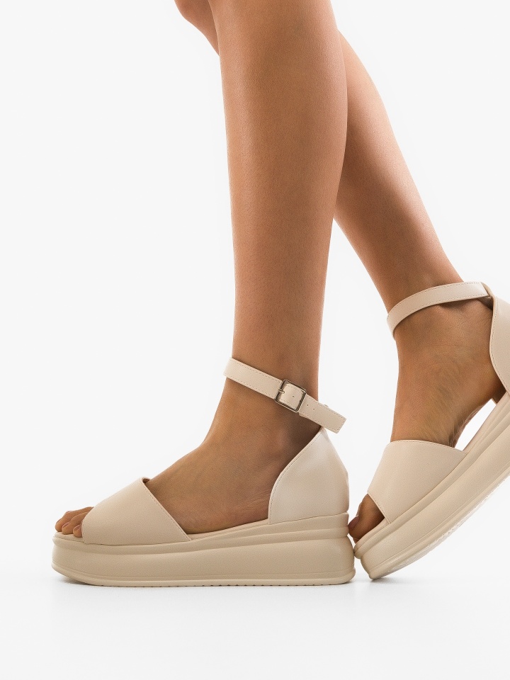 Sandale dama Juste Bej