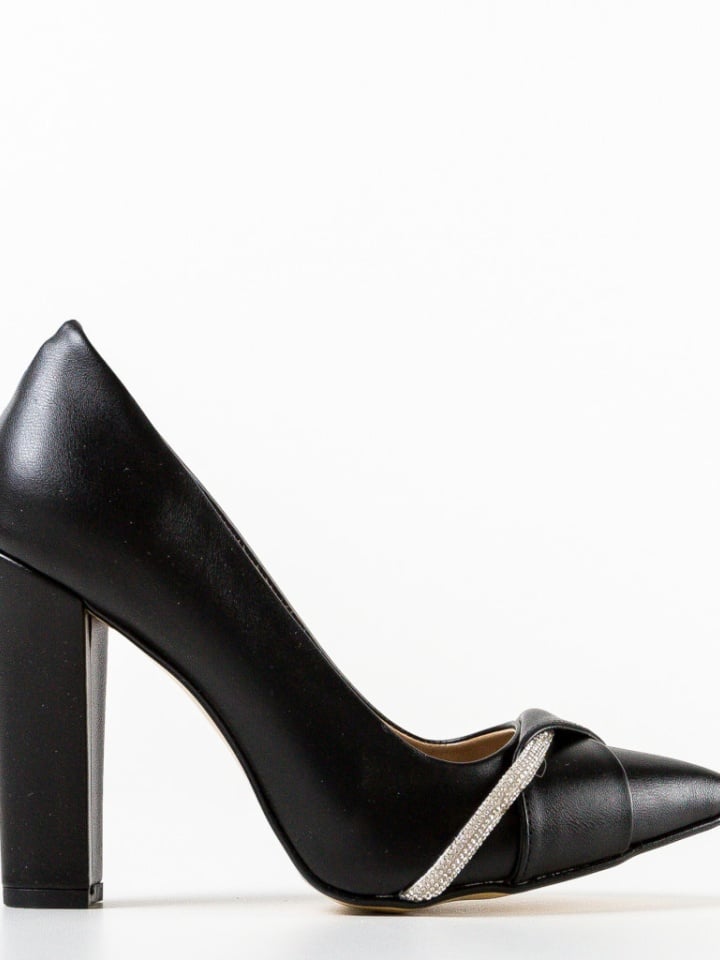 Pantofi cu toc Roka Negri 4