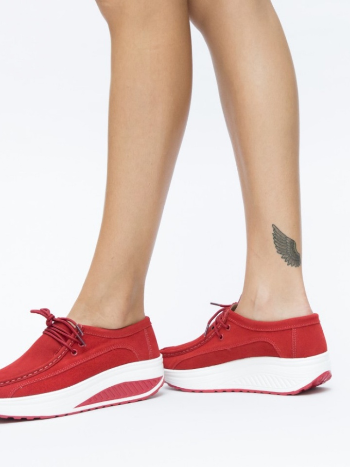 Pantofi Casual Marco Rosii