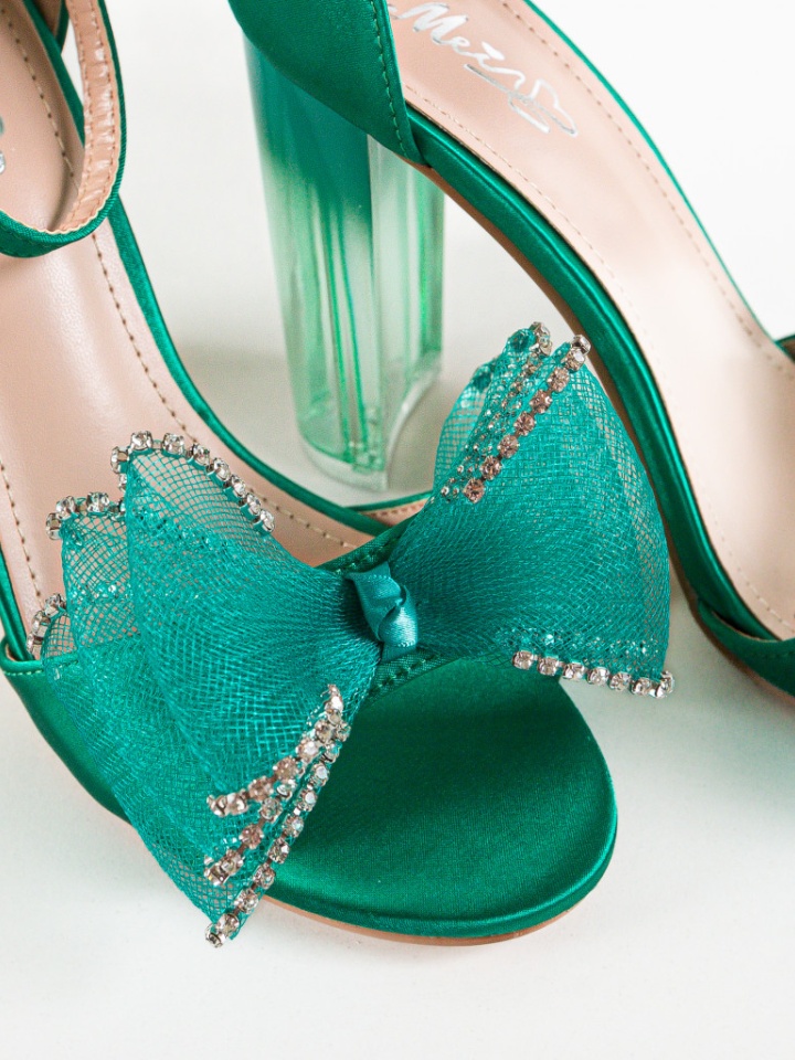 Sandale cu toc Jacobs Verzi