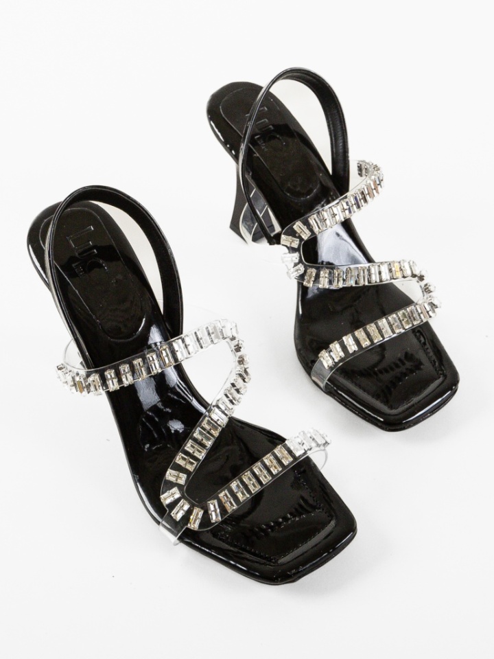 Sandale cu toc Lupi Negre