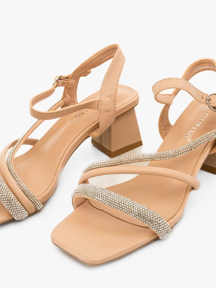 Sandale cu toc Alyssa Fuchsia