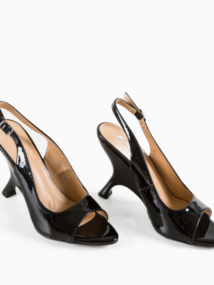 Sandale cu toc Asuka Aurii