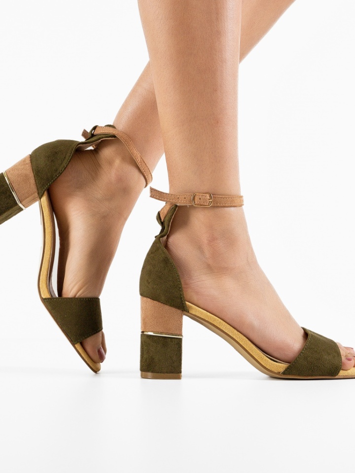 Sandale cu toc Matija Rosii