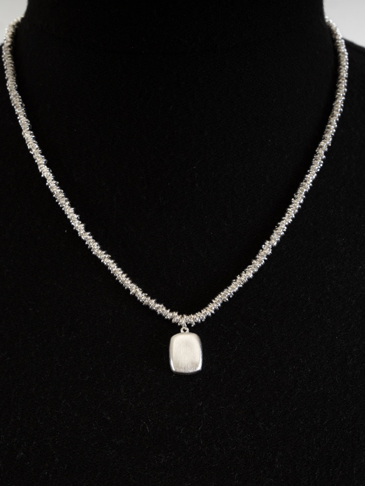 Colier Bybbs Argintiu 2