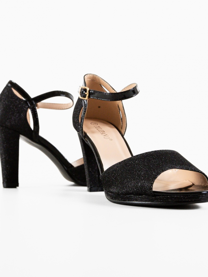 Sandale cu toc Berhane Argintii