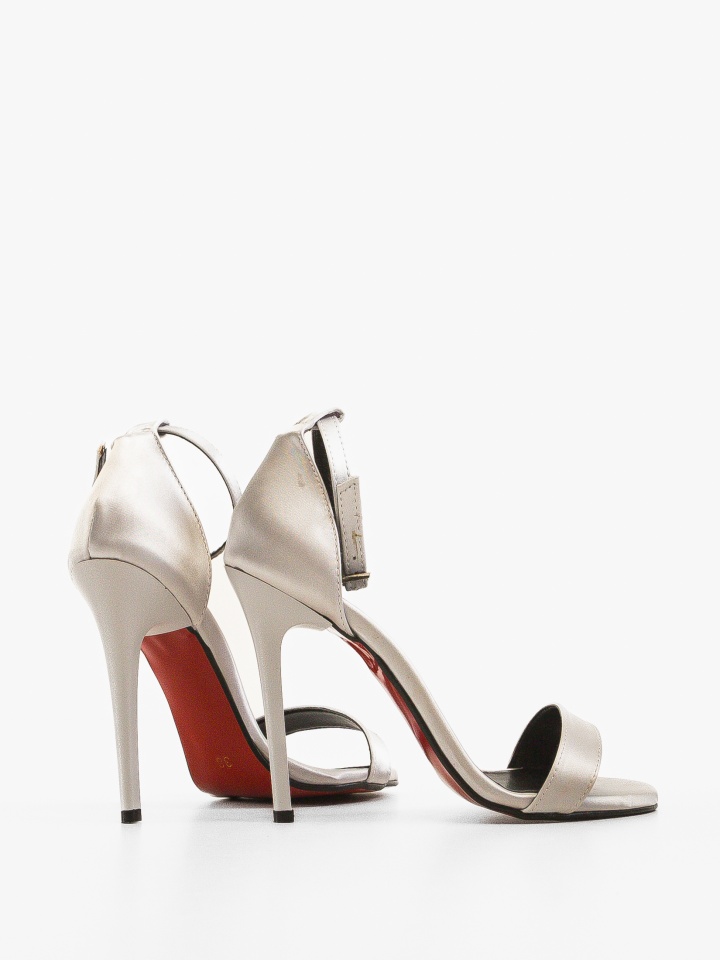 Sandale cu toc Pihana Gri