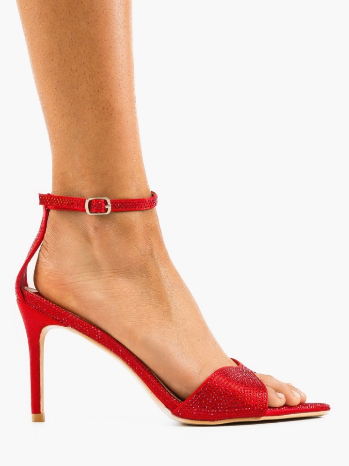 Sandale cu toc Kamars Rosii