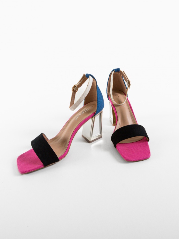 Sandale cu toc Campo Negre