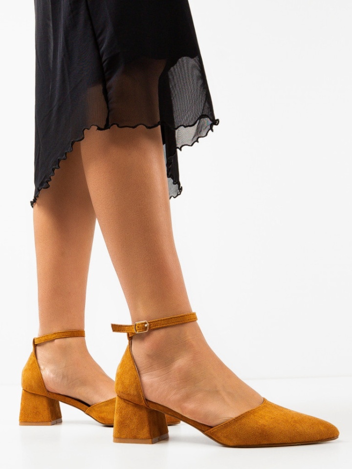 Pantofi dama Elva Camel