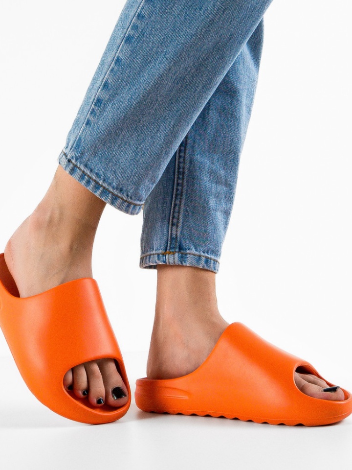 Papuci dama Elise Portocalii