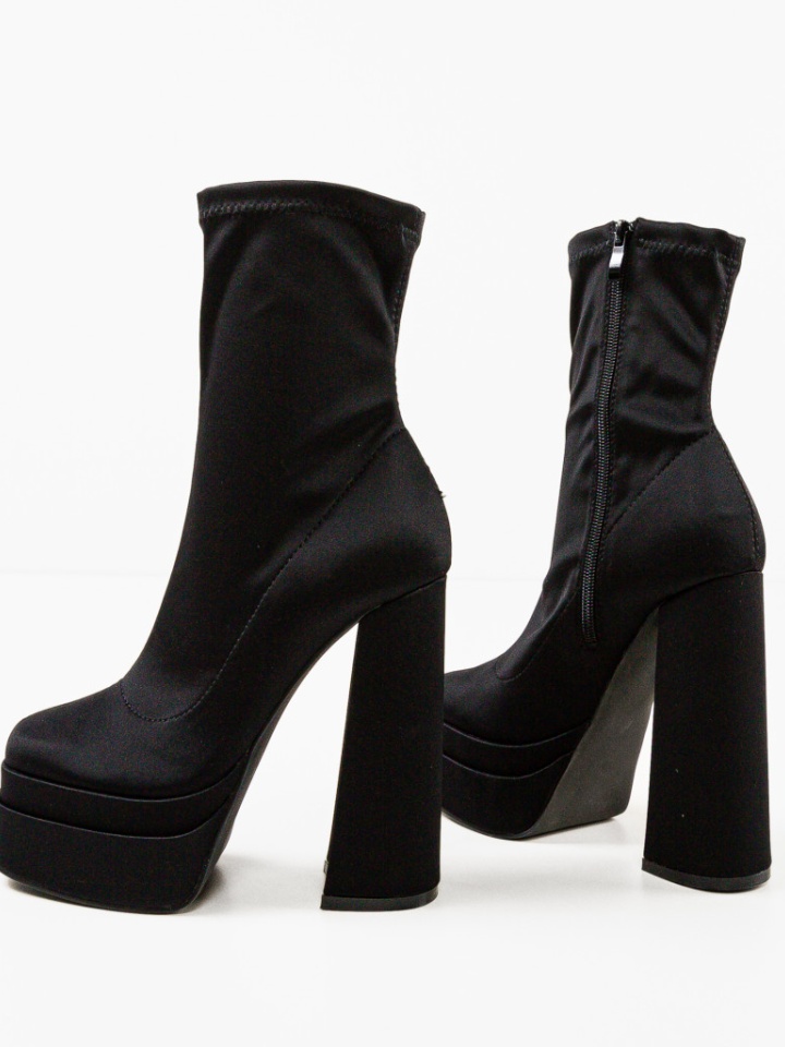 Botine dama Platona Negre