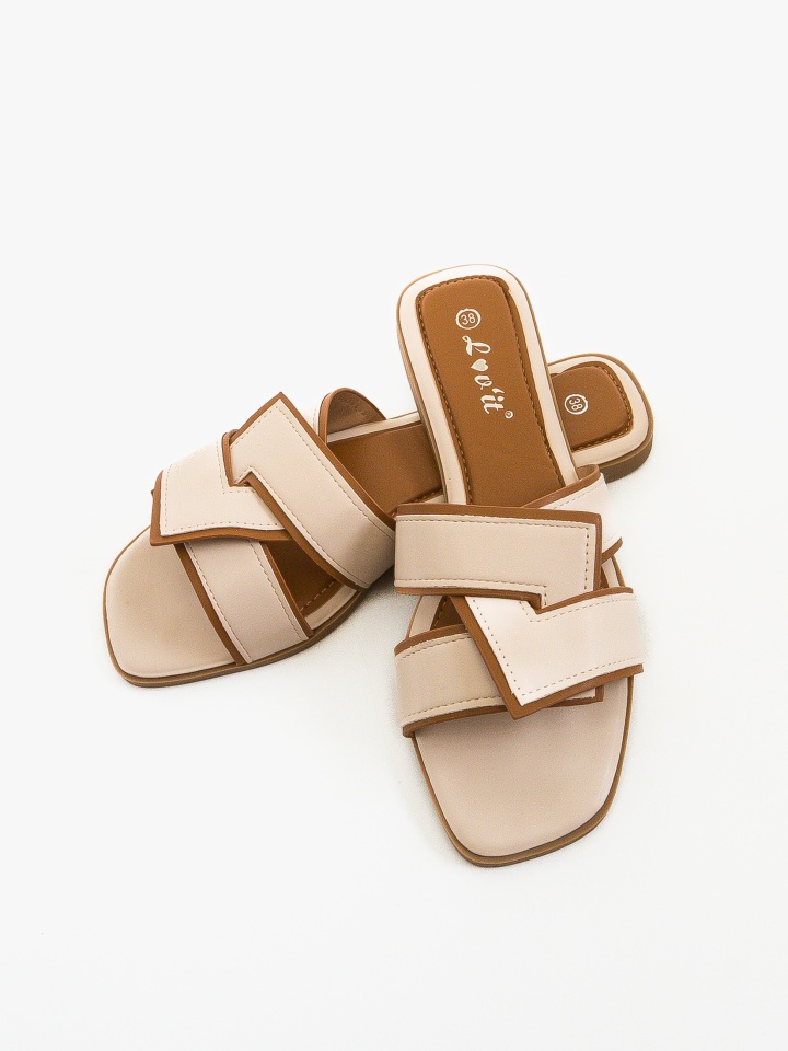 Papuci dama Miriam Bej