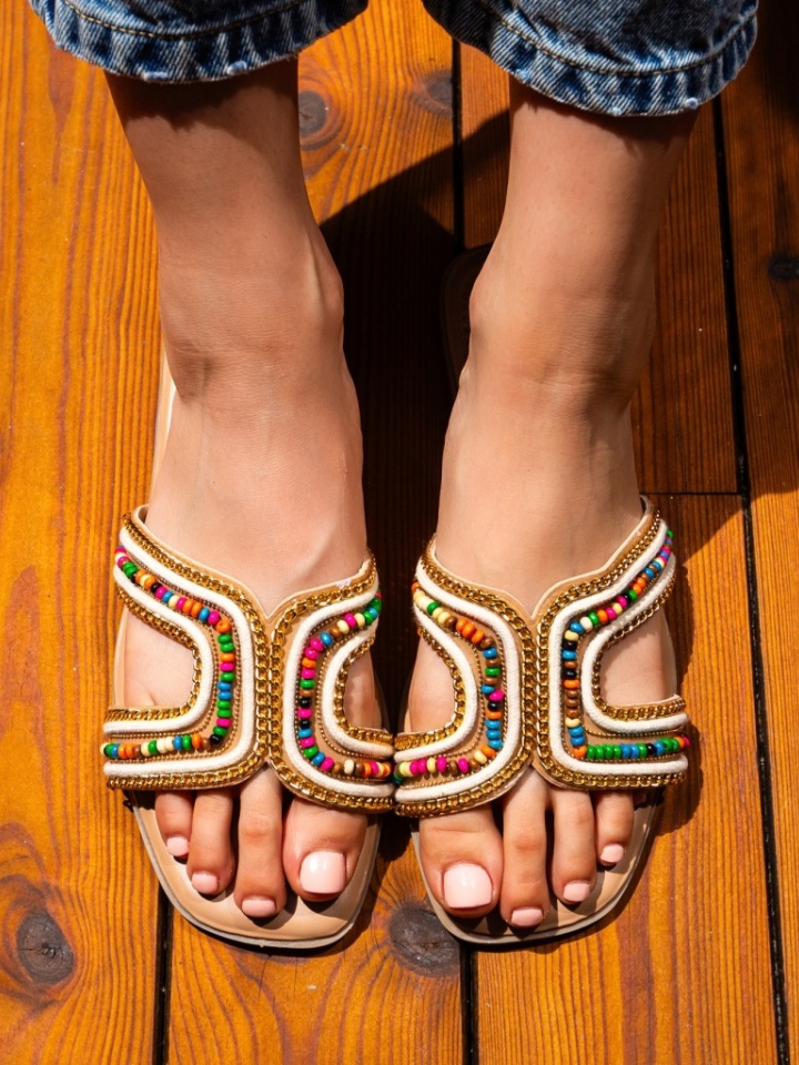 Papuci dama Hanna Khaki