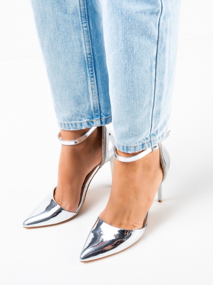 Pantofi cu toc Orden Argintii