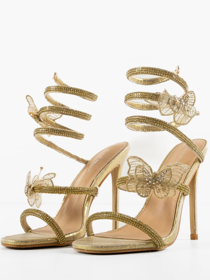 Sandale cu toc Ayton Negre