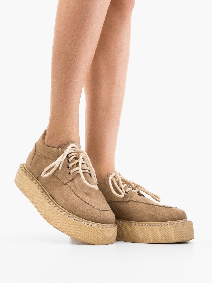 Pantofi Casual Fagen Bej 2