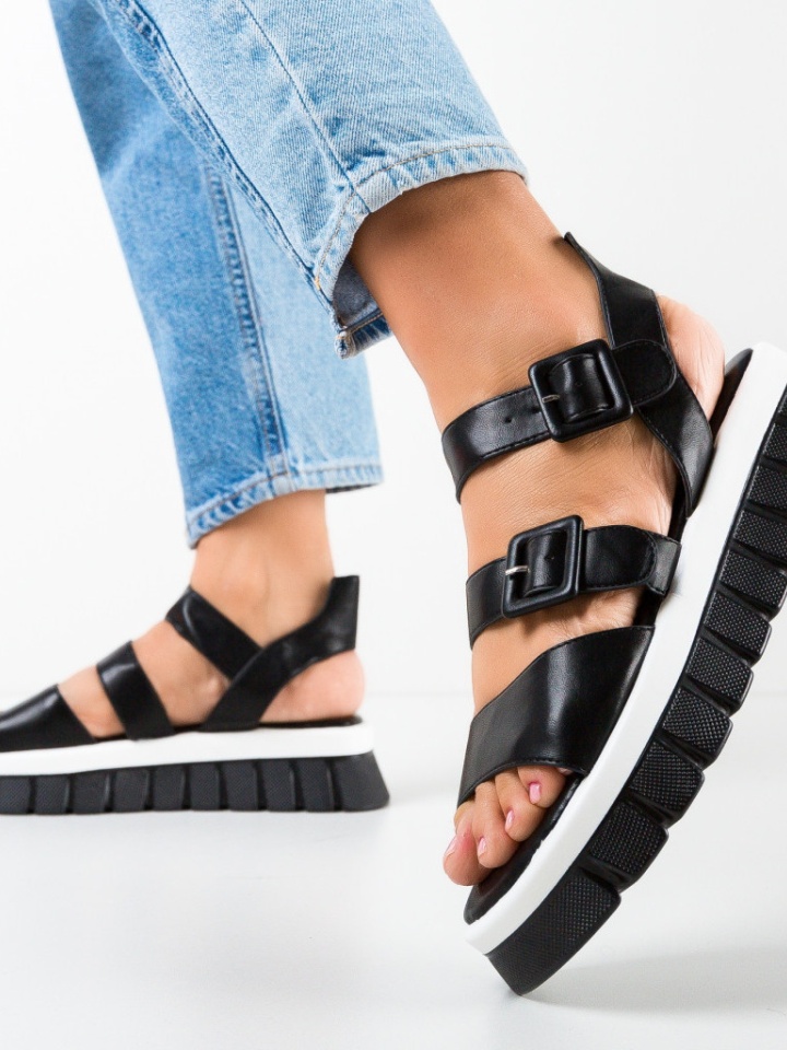 Sandale dama Charlton Negre