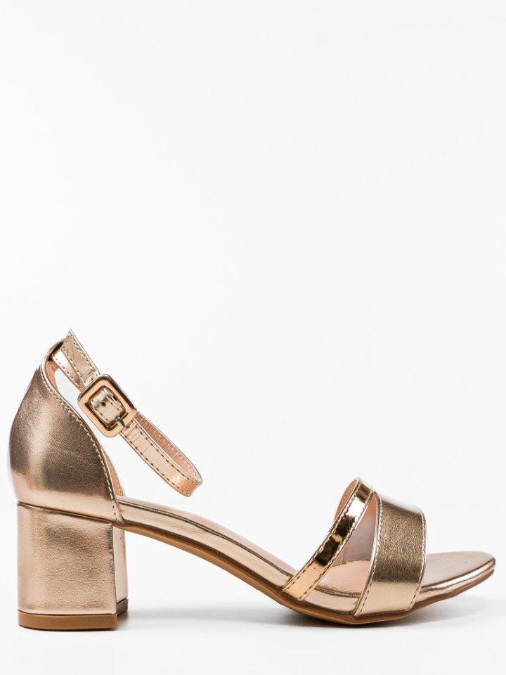 Sandale cu toc Urszula Argintii