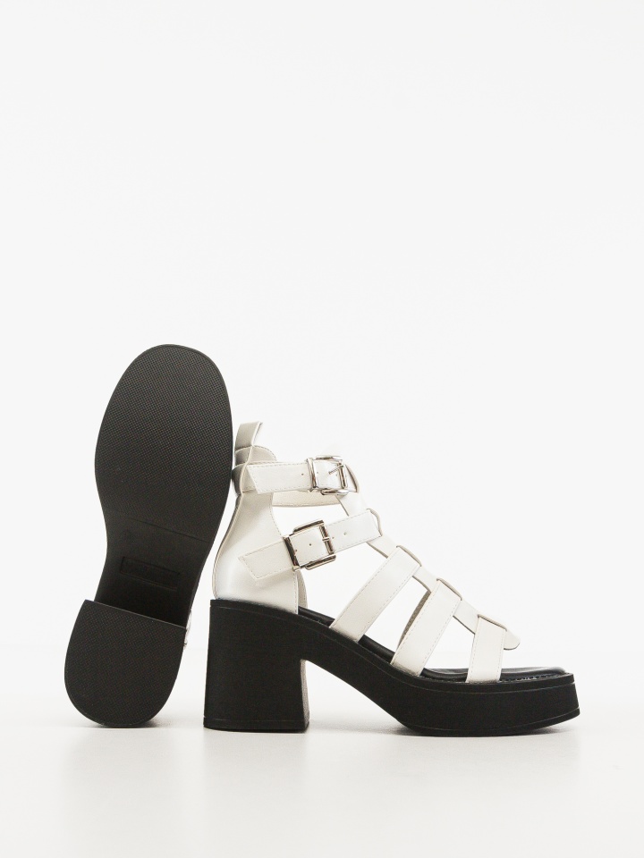 Sandale cu toc Jonty Negre