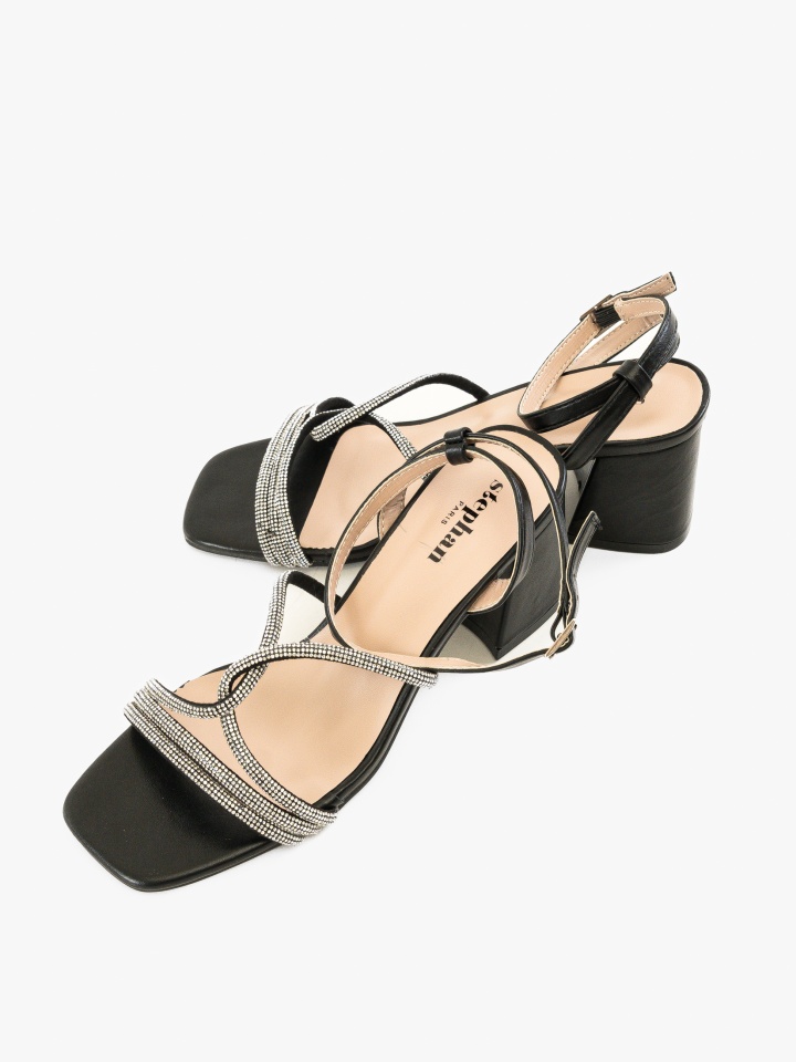 Sandale cu toc Aidan Negre
