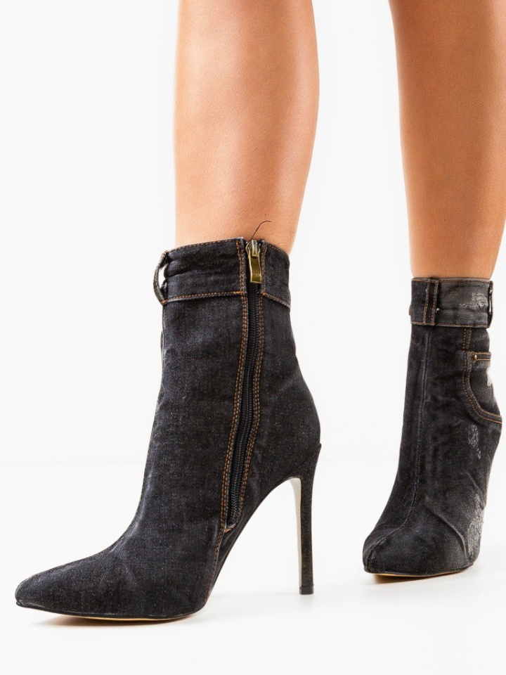 Botine dama Sharkbay Negre