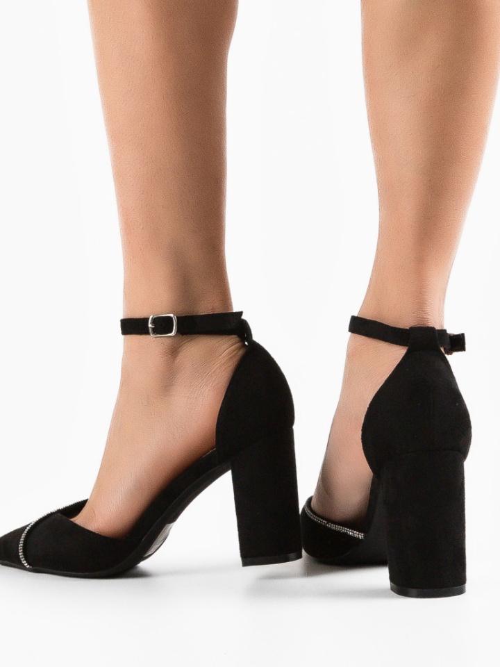 Pantofi cu toc Hajag Negri