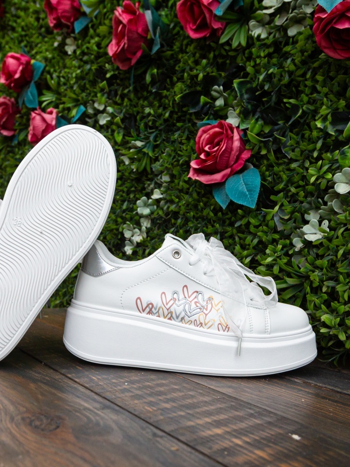 Sneakers dama Ilius Argintii