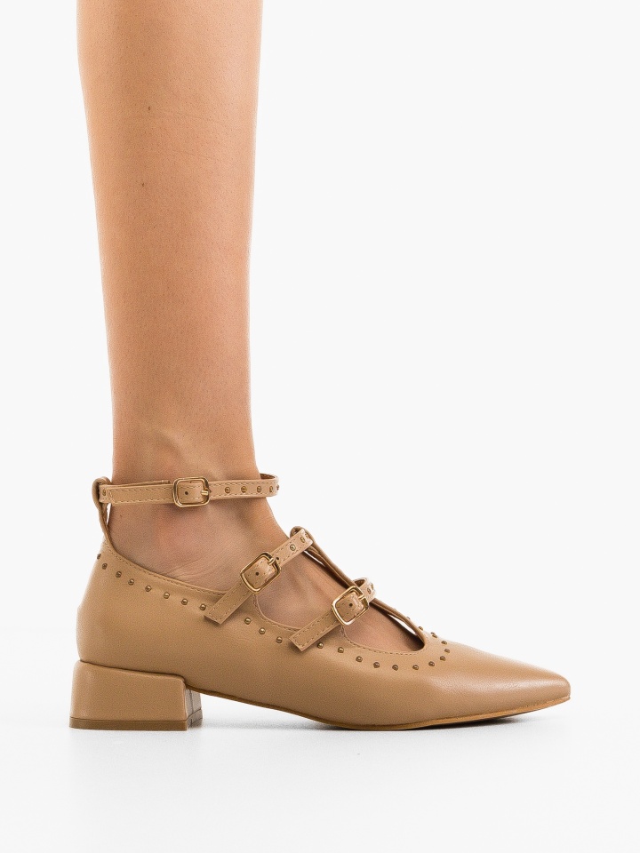 Pantofi cu toc Leslie Nude