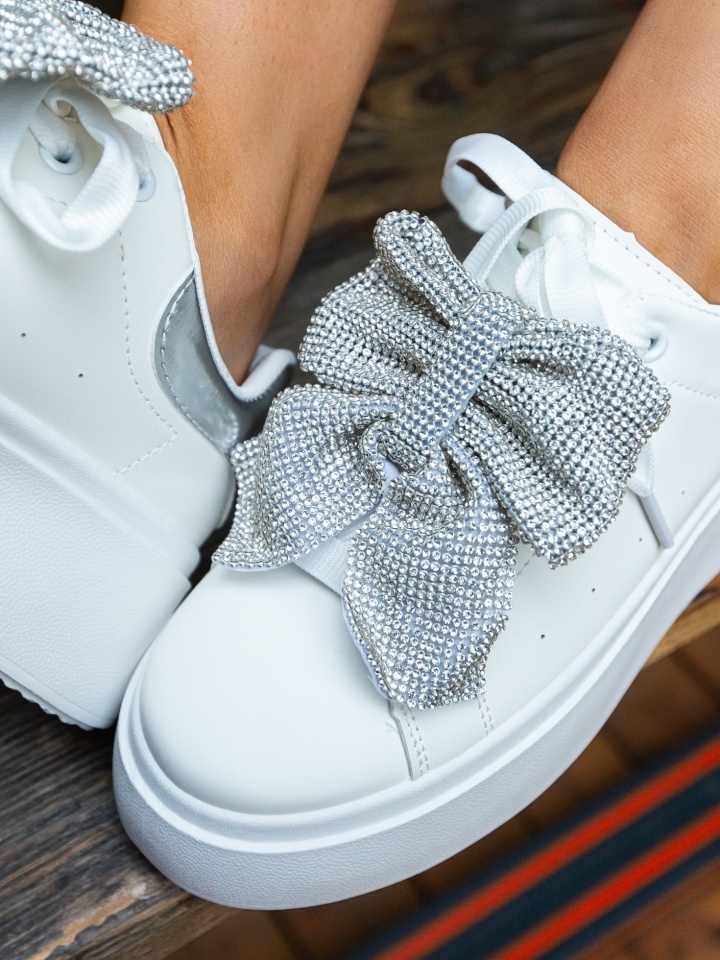 Sneakers dama Eva Argintii