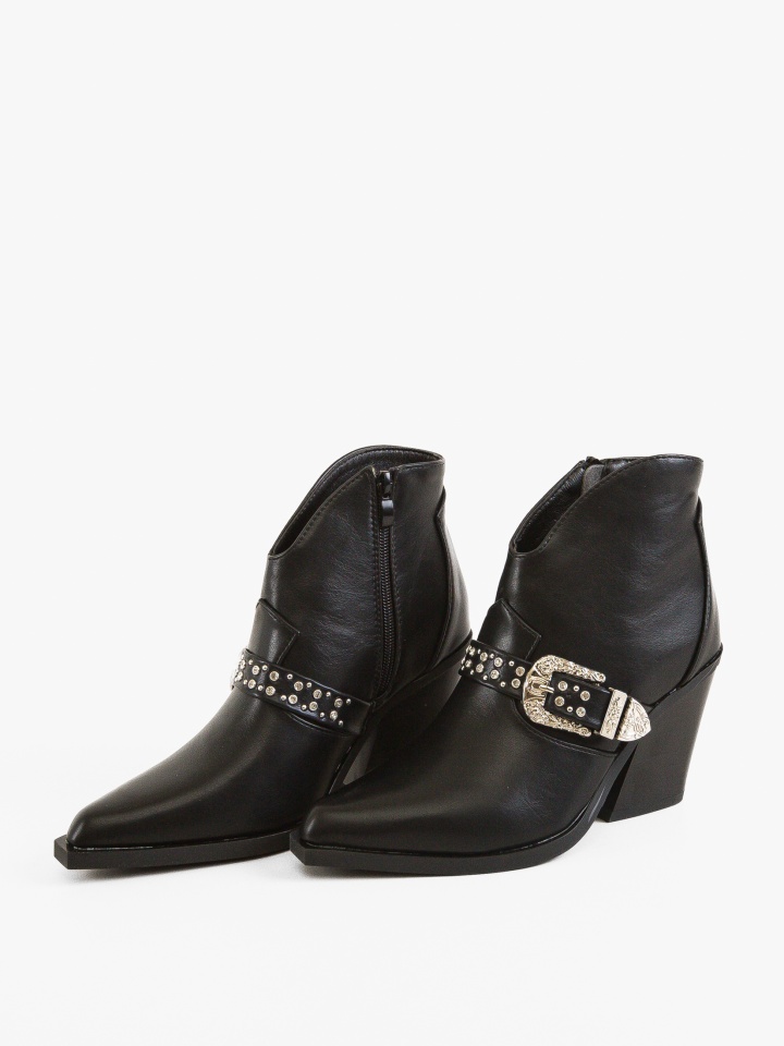 Botine dama Leigh Negre