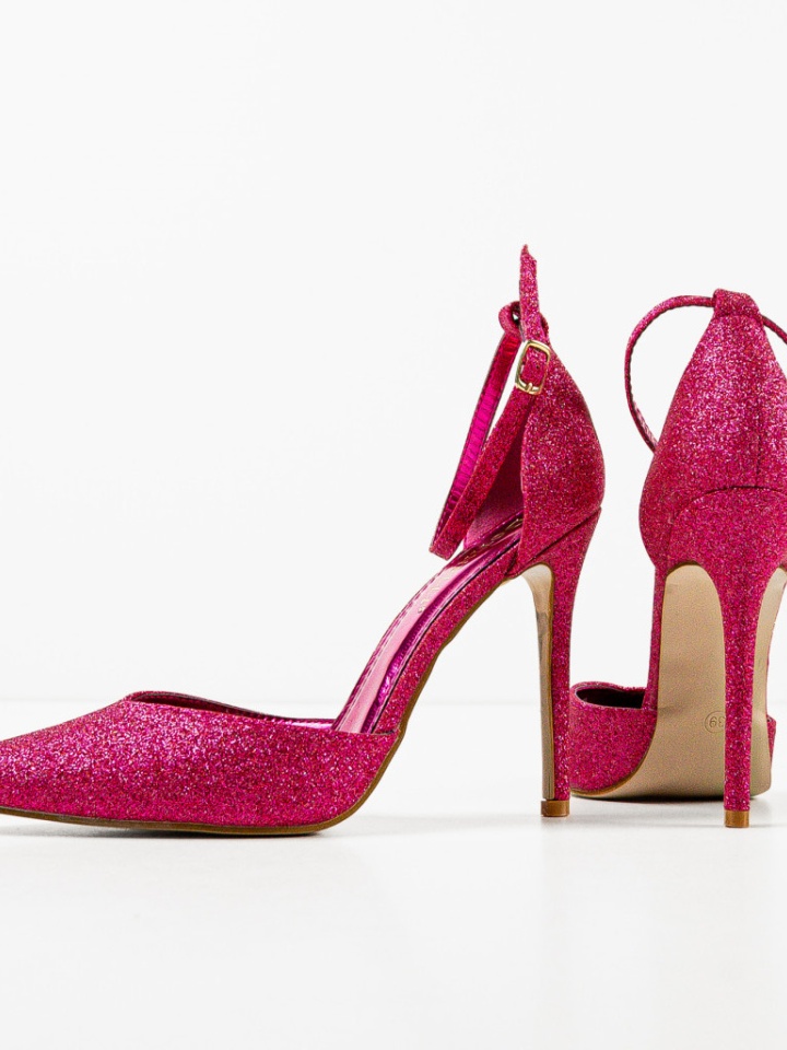 Pantofi cu toc Sofly Argintii