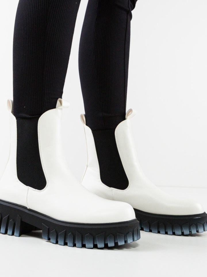 Ghete dama Poppy Albe