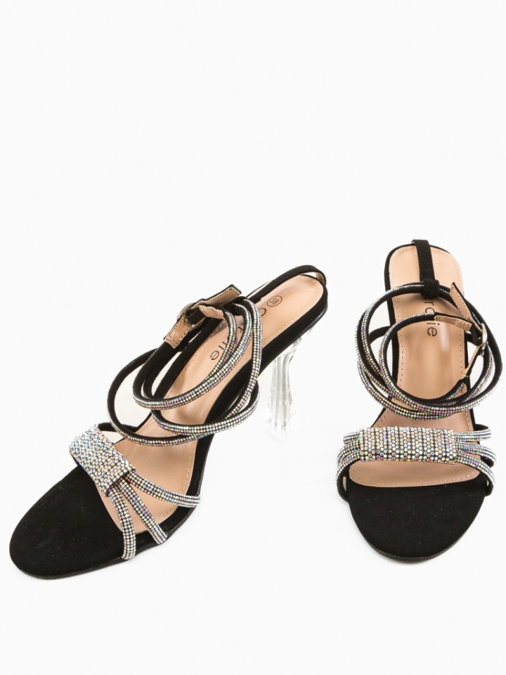 Sandale cu toc Jenson Negre