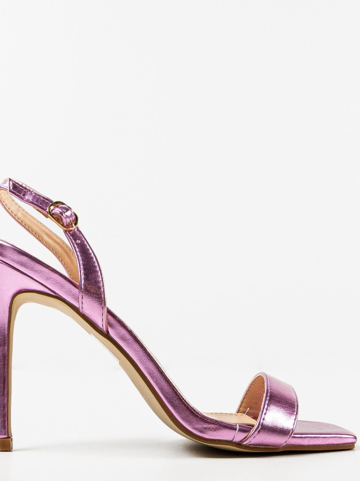 Sandale cu toc Ynyman Albe