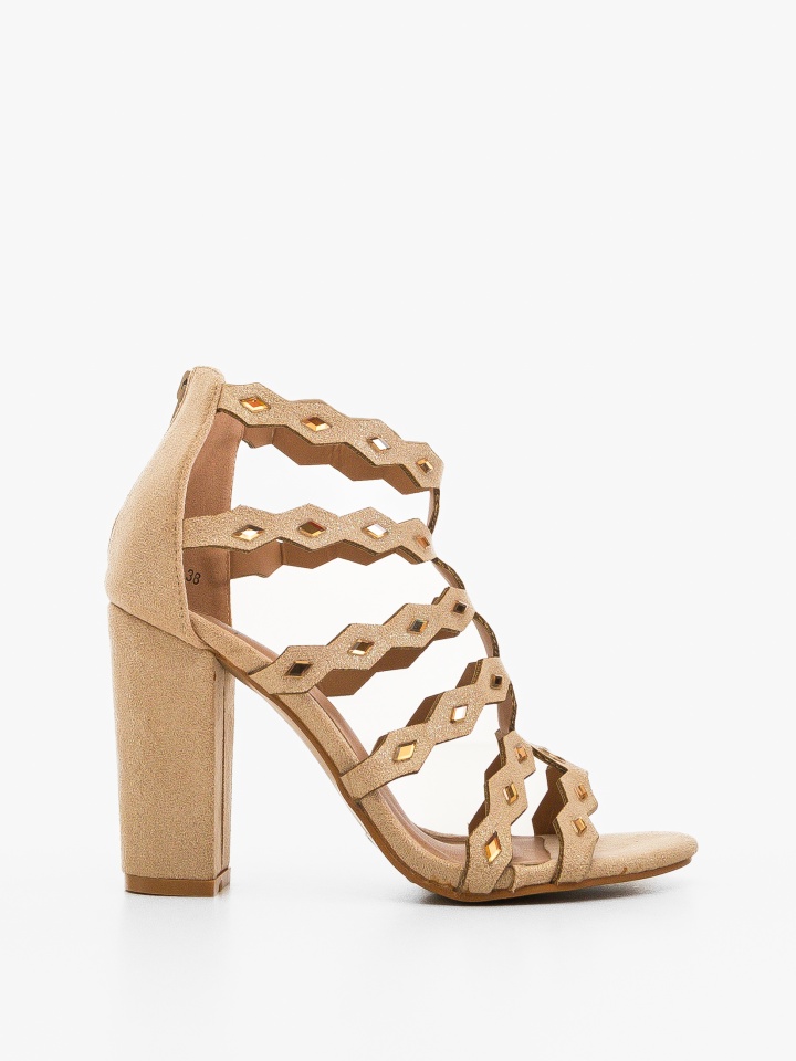 Sandale cu toc Kevin Negre