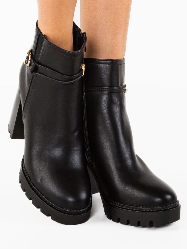 Botine dama Farra Negre