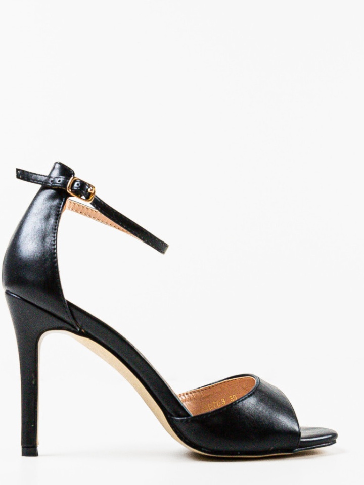 Sandale cu toc Moroilo Negre