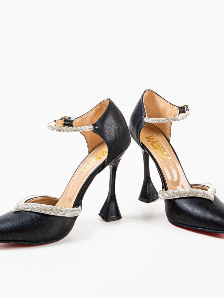 Pantofi cu toc Meko Negri 2