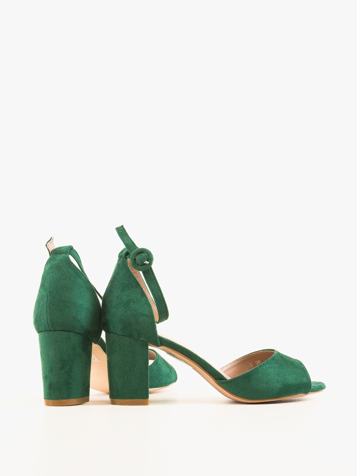 Sandale cu toc Duncan Bej