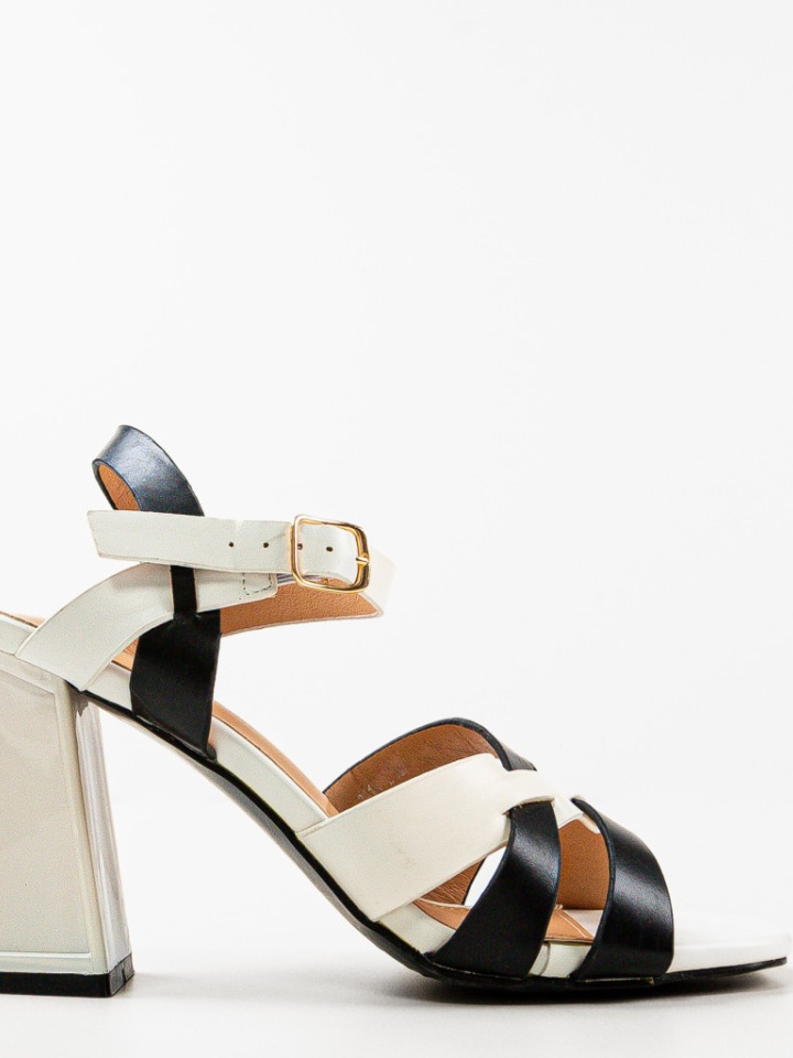 Sandale cu toc Demoph Negre